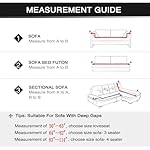 AURLOE Printed Sofa Cover Stretch Couch Covers Set Patterned Loveseat Slipcovers for 2 Seater Cushion Couch Love Seat (SSH, 2 Seater/Loveseat) - Image 5