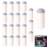 【Dimensions précises】 Chaque embout a un diamètre de 13 mm, assurant une adaptation parfaite à la plupart des queues de billard standard. La couleur blanche apporte une finition élégante, enrichissant votre équipement avec un style sophistiqué. Un lot de 20 pièces vous garantit d’avoir toujours un embout de rechange à portée de main.