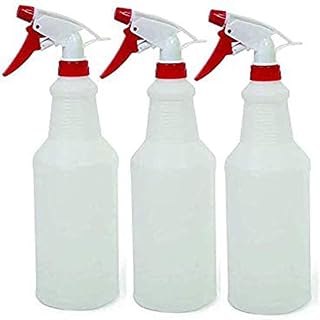 Plastic Spray Bottles Empty - 3 Pack Value 25.6 oz Bottles for Cleaning