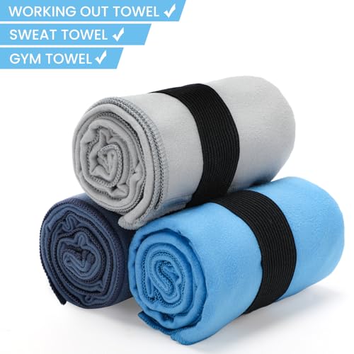Yaozoon 3 Pack Gym Towel Men Women Quick Dry Microfiber Workout Gear for Body Sweat - image 3
