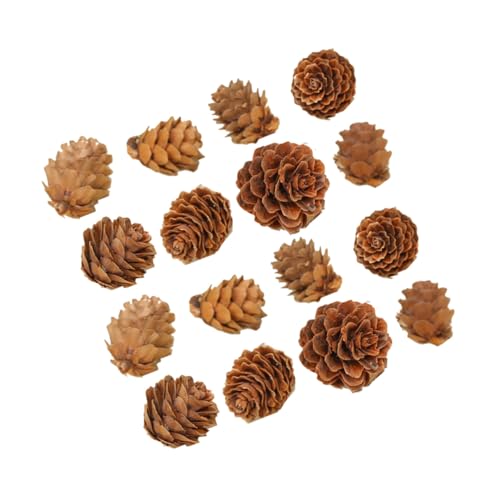 ERINGOGO Decorazioni Natalizie in Pino Artificiali Creative in Legno, Pigne Decorative Mini 2-3 Cm Per Natale, Matrimoni All'aperto e Ornamenti Naturali Per Foto, Set Da 100 Pezzi
