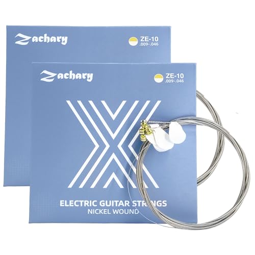 Regular Light Electric Guitar Strings (10-46), 2-Pack 6-String Kit – Smooth Feel, Long-Lasting Bright Tone, Durable Guitar Accessories - Les Beatles, Paul McCartney, John Lennon, RIngo Starr, George Harrison Regular Light Electric Guitar Strings (10-46), 2-Pack 6-String Kit - Smooth Feel, Long-Lasting Bright Tone, Durable Guitar Accessories