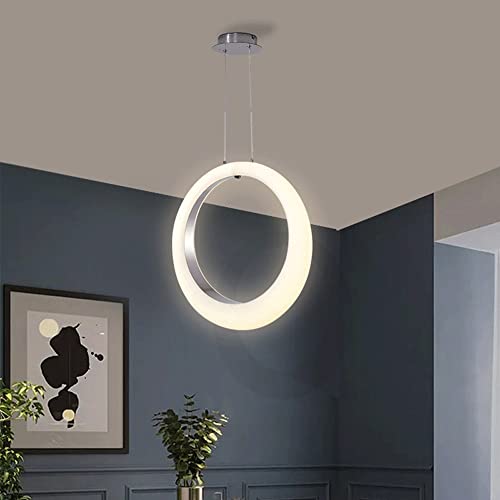 Suspension LED tricolore à intensité variable plafonnier moderne - 4