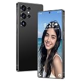 ULUCAN Smartphone S26 Ultra con penna integrata per adolescenti/adulti/anziani, batteria da 8000 mAh, display HD da 7,3 pollici con risoluzione 1440 * 3040, 16 GB RAM 1 TB memoria interna,Black-7.3IN