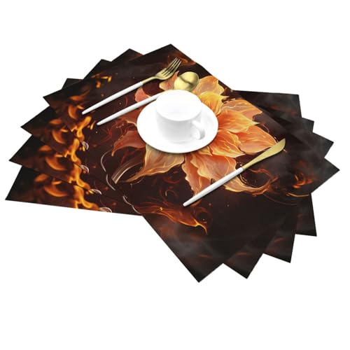 Sets de table tissés en PVC lavables et thermorésistants pour protéger votre table de cuisine - 4