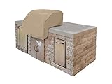 Covermates Classic Built-in Grill Cover – All-Weather Water-Resistant Outdoor BBQ Cover with Elastic Hem, Heavy Duty Vinyl Protection for Outdoor Kitchens, 36W x 26D x 14H, Classic Tan