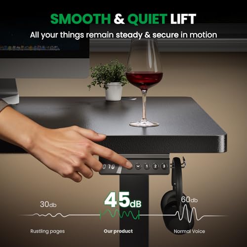 Electric standing desk adjustable