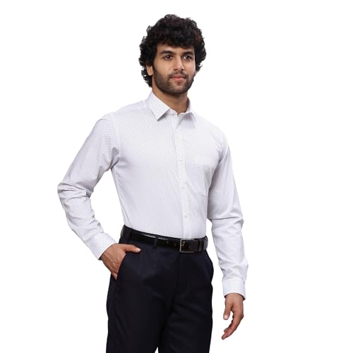 Image of Raymond Men's Cotton Print Slim Fit Shirt