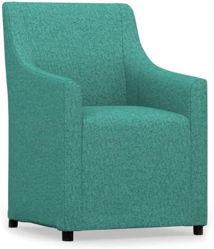 comfortly Chair Slipcover Replacement Hand Made Compatible with SAKARIAS Armchair Long Skirt - Covers ONLY (Heavy Duty - Azur)