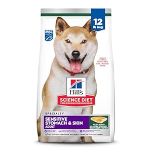Hill’s Science Diet Adult Sensitive Stomach & Skin Pollock Meal, Barley & Insect Meal Recipe Dry Dog Food, 12 lb. Bag