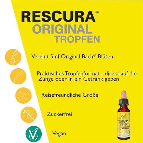 Bachblüten Original Rescura Tropfen mit Alkohol