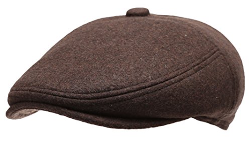 Men's Premium 100% Melton Wool 5 Panels Ivy Hat with Socks.4
