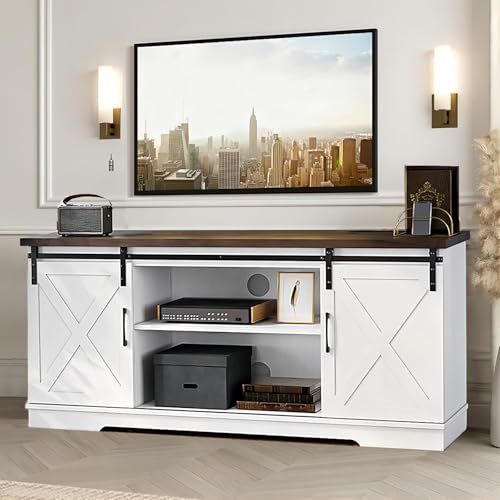 Recopilación de Centro Entretenimiento los preferidos por los clientes. 46 FL FASHION LEADER Soporte para TV 150cm, Centro de Entretenimiento Mueble de TV Moderno con Estantes de Almacenamiento y Puertas Corredizas,Mesa Consola,Muebles Multimedia para...