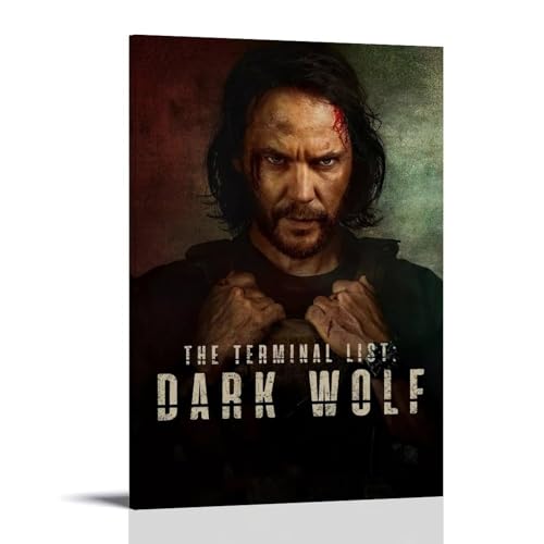 FXZFDCD The Terminal List Dark Wolf Retro-Film und erstaunliche TV-Serie, Leinwandposter, Wandkunst, dekoratives Gemälde, Schlafzimmer, Gemälde, Poster, 30 x 45 cm, Rahmenstil für 28,37 EUR bei amazon.de Bild: FXZFDCD The Terminal List Dark Wolf Retro-Film und erstaunliche TV-Serie, Leinwandposter, Wandkunst, dekoratives Gemälde, Schlafzimmer, Gemälde, Poster, 30 x 45 cm, Rahmenstil für 28,37 EUR bei amazon.de