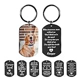 Pet Memorial Gifts for Dogs Cats, Custom Dog Memorial Keychain with Picture and Name,Sympathy Gifts for Loss of Dog,Dog Cat Bereavement Remembrance Passing Away Gifts for Dog Lovers Friends Family