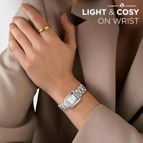 Image of Carlington Diva Series Analog Women Wrist Watches with Stainless Steel Chain Strap | Premium Fashion Watches for Ladies | CT - 113