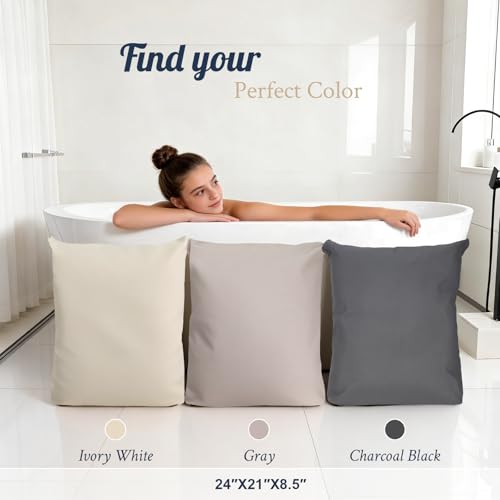 image for ONDAQUA Luxury Bathtub Pillow, Skin-Friendly Cushion, Support Back, Ne