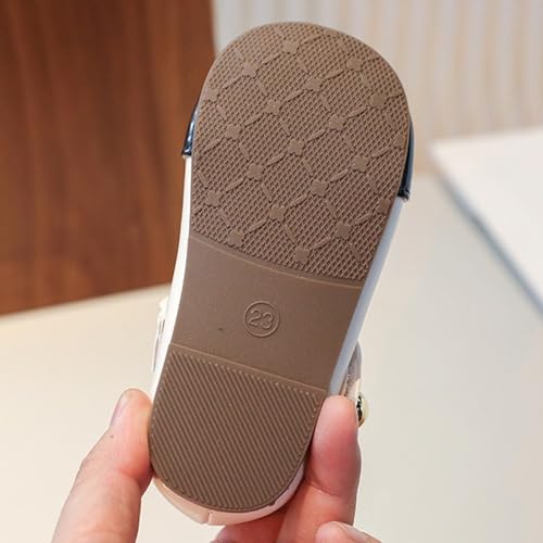 IWIHMIV Girls Leather Ballet Shoes Flat Non Slip Soft Mary Jane Walking Party Comfortable Non Slip Dress Shoes3