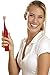 Pursonic S430 SmartSeries Electronic Power Rechargeable Sonic Toothbrush, 12 Brush Heads Included, Red