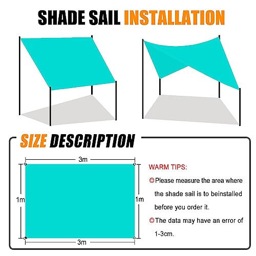 Voile d'ombrage 100% polyester bleu ciel hydrofuge pour extérieur编