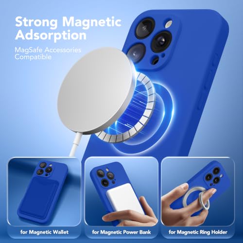 Image of Magnetic for iPhone 16 Pro Max Case Silicone Klein Blue