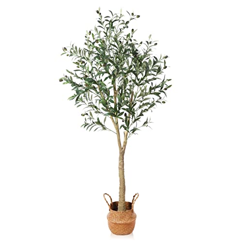Bring Home Greenery with Artificial Tree in Basket A Stylish and Eco