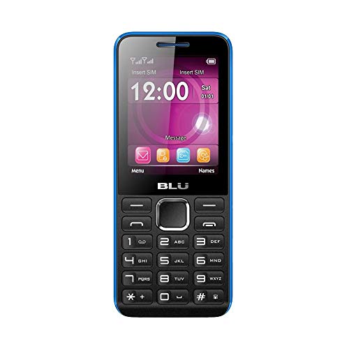 Celular Blu Tank II T193 Preto/Azul - Dual Chip. Bluetooth. Rádio FM. MP3/MP4 Player e Câmera VGA co