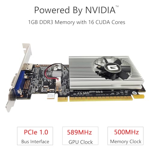 Tarjeta de vídeo GT 210 DDR3 de 1024 MB para montar un centro multimedia doméstico en el salón 2