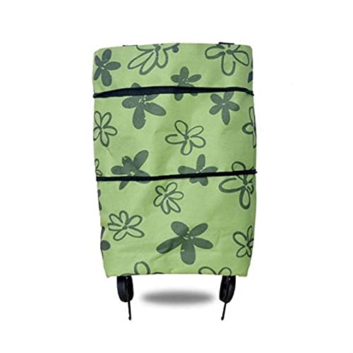 Einkaufstrolley Faltbare Einkaufswagen Einkaufstasche Oxford Tuch Falten Einkaufen Große Kapazität Trolley Taschen…