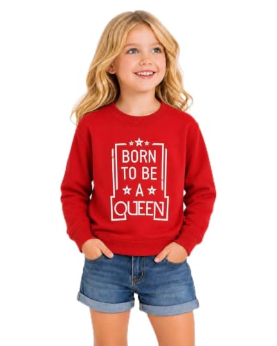 Image of DYCA By Bodycare Girls Full Sleeve Sweatshirt | Round Neck Comfortable Regular Fit | Casual Sweatshirt for Kids Everyday Wear