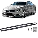 Aufsatz Seitenschweller Schwarz Glanz passend für 4er BMW F32 F33 F36 13-21