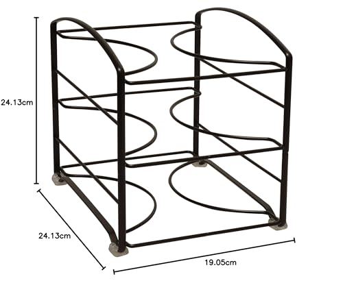 DecoBros Kitchen Wrap Organizer Rack, Bronze (Small / Standard, 2-1/2 BOX) by Deco Brothers