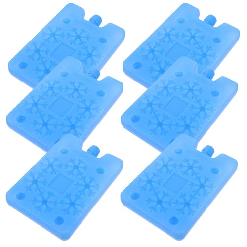 6pcs Reusable Cooler Ice Crystal Box PE for Drivers and Meals