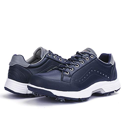 Image of THESTRON 2021 Men Golf Shoes Professional Spikes Golf Sport Sneakers Waterproof Mens Trainers Golfing