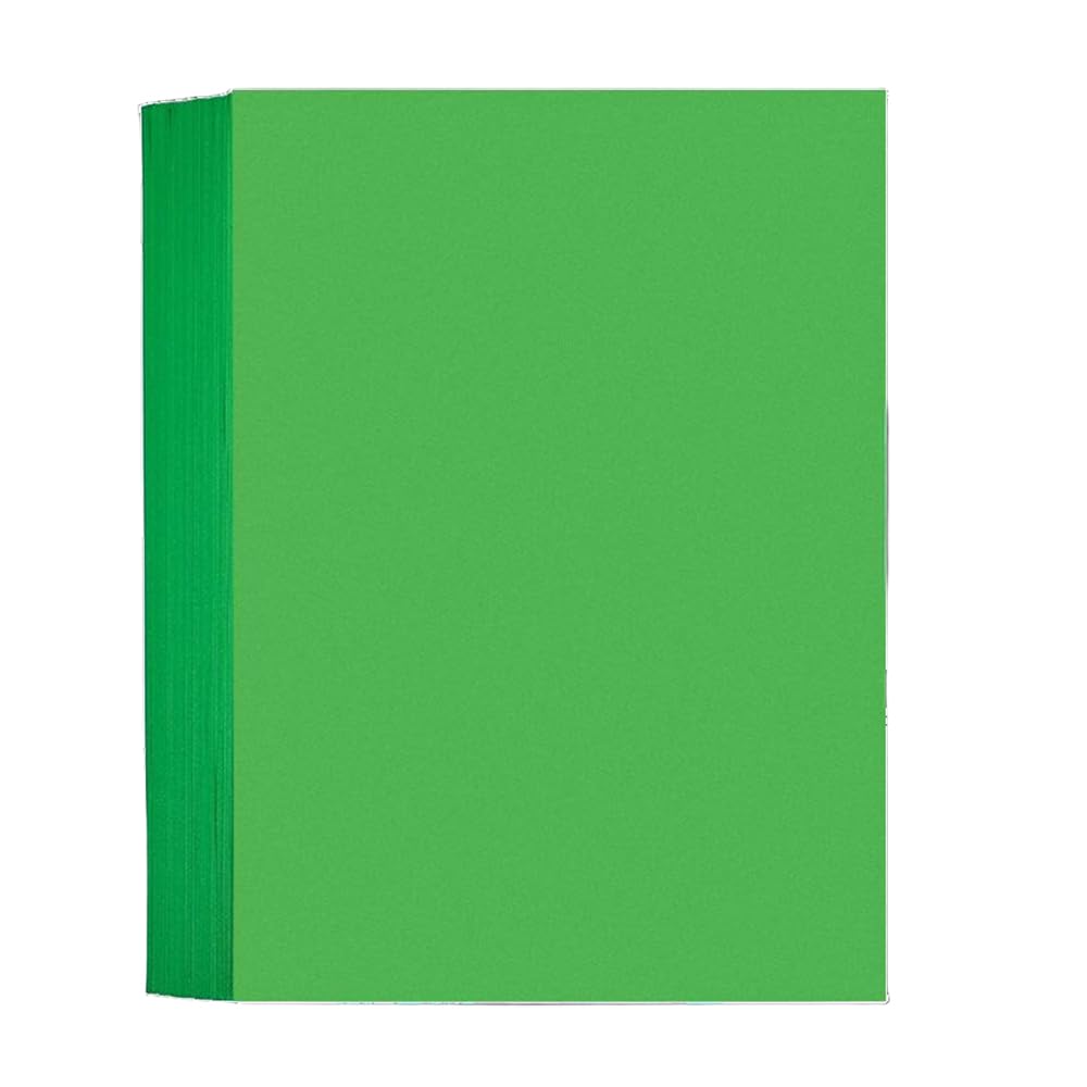 50 Sheets A4 Colored Copy Paper, 70gsm Double Sided Printer Paper for Printing Invitations Crafts Making, Dark Green