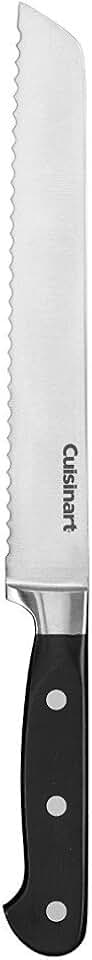 Cuisinart Faca de pão C77TR-8BD coleção de rebites triplos 20 cm, preta