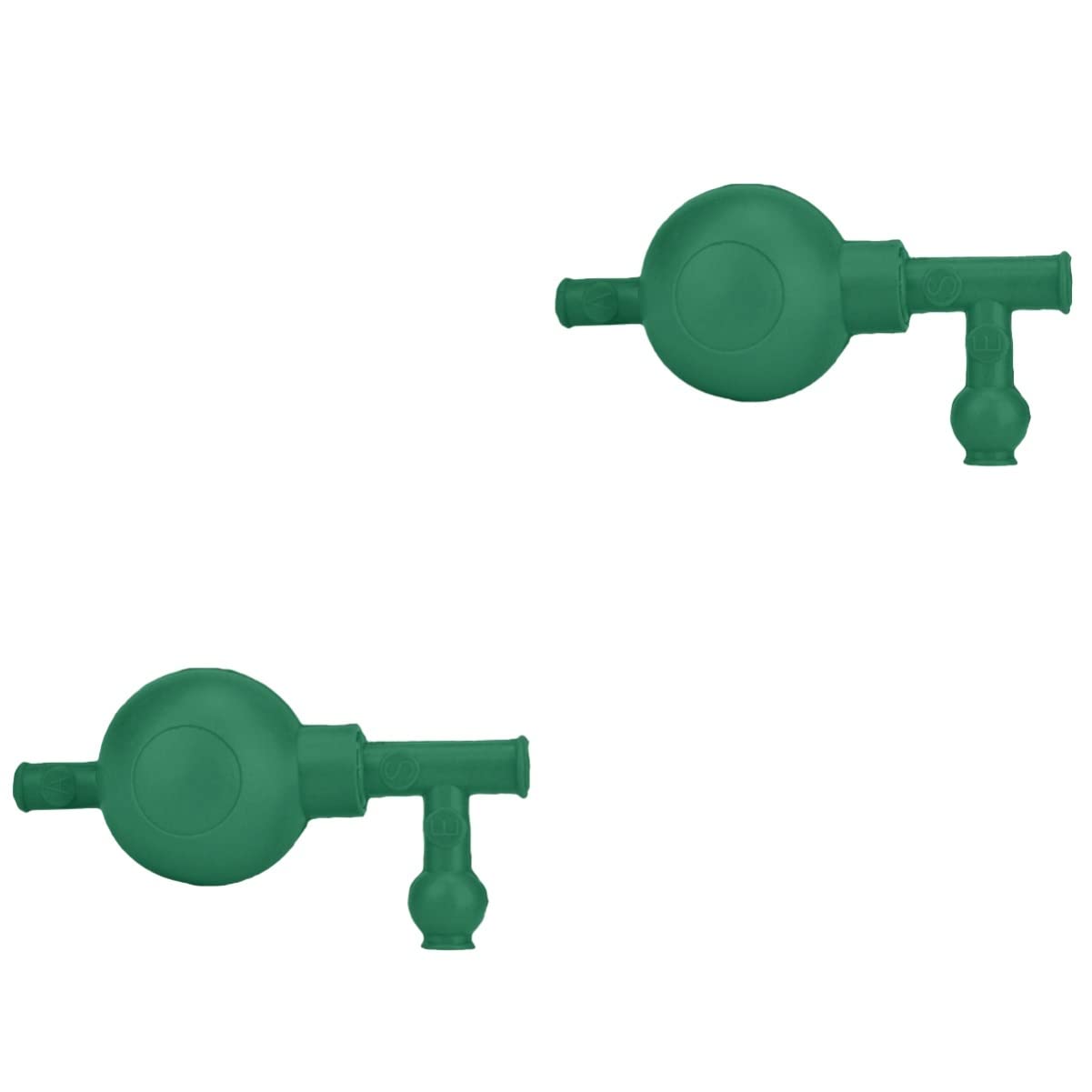 Baluue 2pcs Valves Rubber Pipette Filler Quantitative Tool for Laboratory and Research Use Safe Rubber Design for Food Chemistry and Agricultural Applications