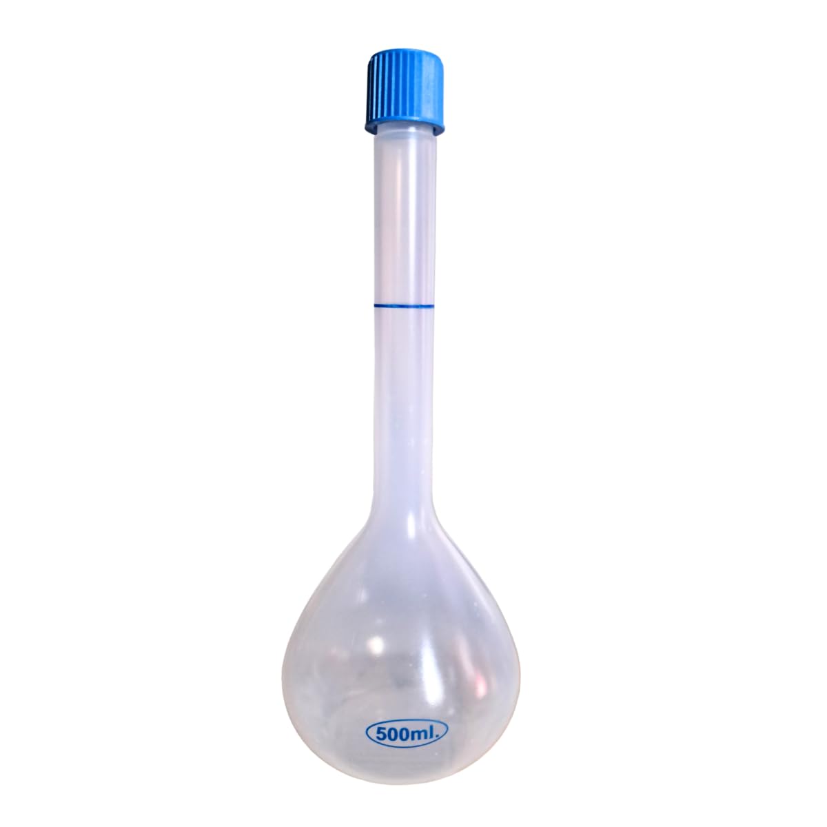 AANIJ® Plastic volumetric measuring flask with Screw cap 500 ml (Pack of 1) for chemistry measuring flask laboratory apparatus-image-18