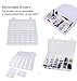 36 Grids Plastic Jewelry Box Earring Organizer Storage Containers with Movable Dividers for Beads Jewelry Small Parts Things Sold by Lasten