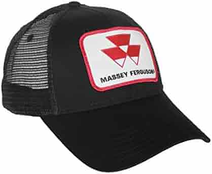 Black Massey Ferguson Tractor Logo Hat 
