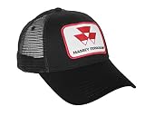 J&D Productions Black Massey Ferguson Tractor Logo Hat with Mesh Back