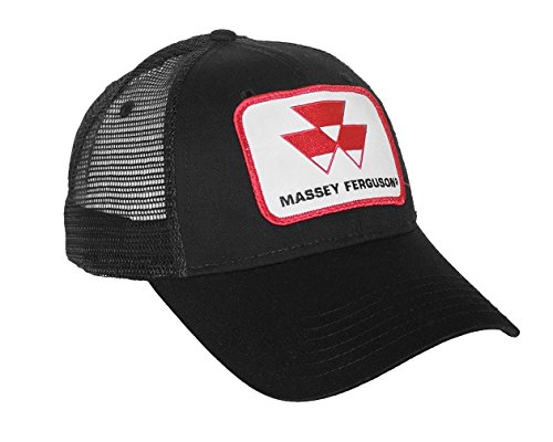 J&D Productions Black Massey Ferguson Tractor Logo Hat With Mesh Back #TOP2