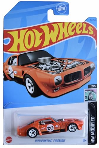 Hot Wheels 1970 Pontiac Firebird HW Modified Orange miniatura 1