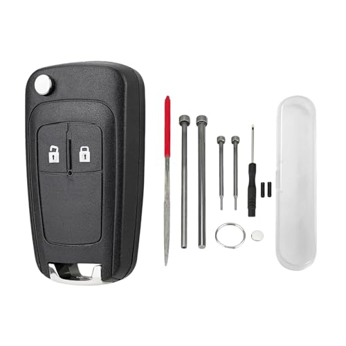 GZXNKEY Für opel adam schlüsselgehäuse Vauxhall Astra J Insignia für Adam Mokka Vectra Zafira Corsa Meriva Chevrolet Cruze Orlando Spark Aveo Captiva schlüssel gehäuse mit Stift-Werkzeug