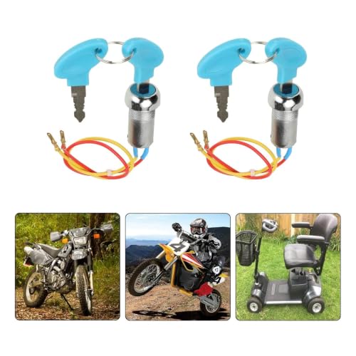 Kit de encendido de 2 cables con interruptor on-off y llaves para scooter eléctrico y ATV 4