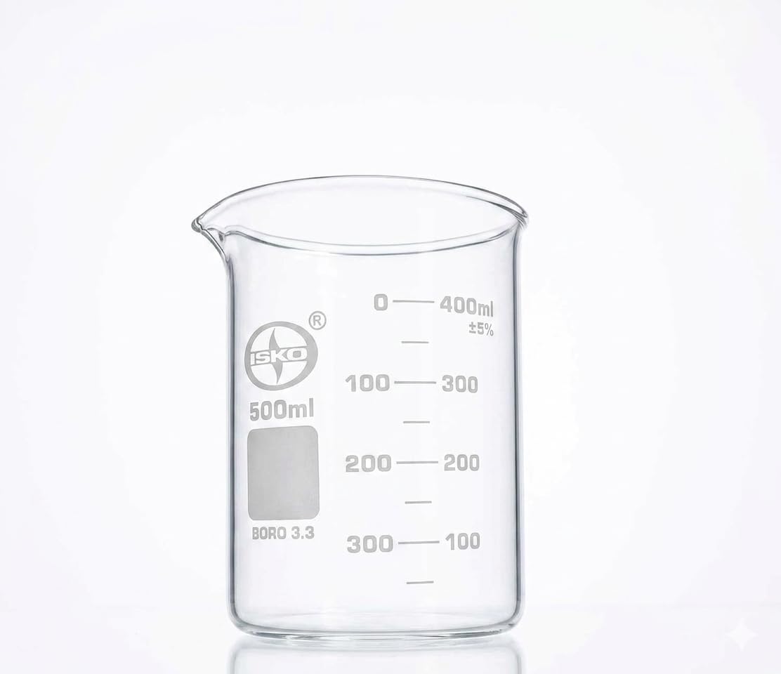 ISKO® Borosilicate Glass Beaker 500 ml (set of 2)-image-30