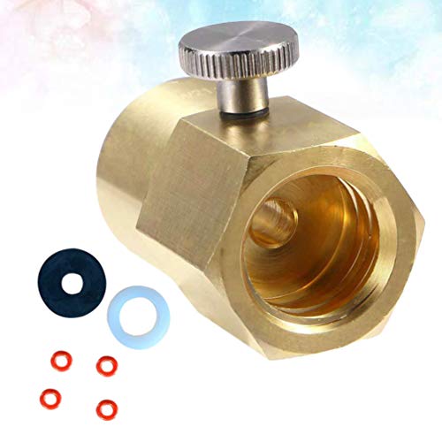 Yardwe Adaptador De Recarga CO2 Cilindro Latão Garrafa de Refrigerante Casa Tanque Conector Acessóri
