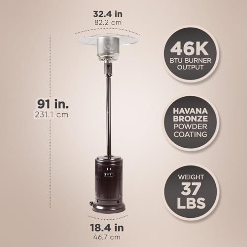 Amazon Basics 61826 46,000 Btu Outdoor Propane Patio Heater thumb #6