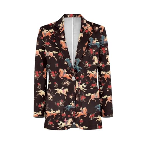 Casual Office Work Blazer for Mens Suit Jacket Blazer Prom Jacket Business Fit Long Sleeve Blazer