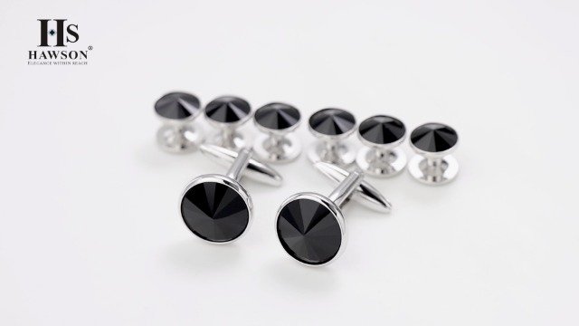 Mancuernillas para hombre con set de botones de camisa 4/6 pcs miniatura 7
